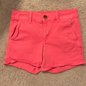 Pink Khaki American Eagle Shorts